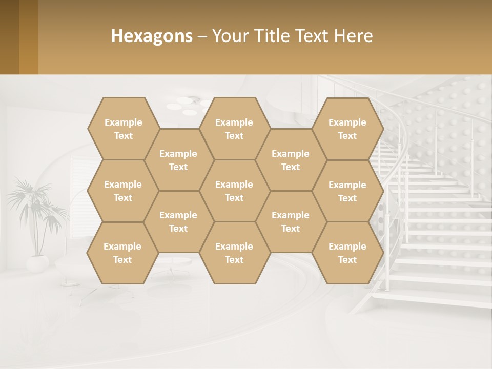 Interior Of A Two-Storey House PowerPoint Template