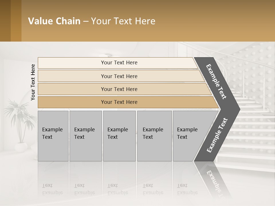 Interior Of A Two-Storey House PowerPoint Template