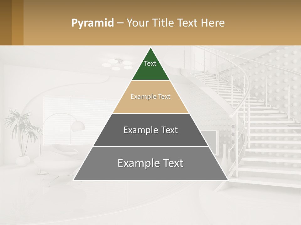 Interior Of A Two-Storey House PowerPoint Template