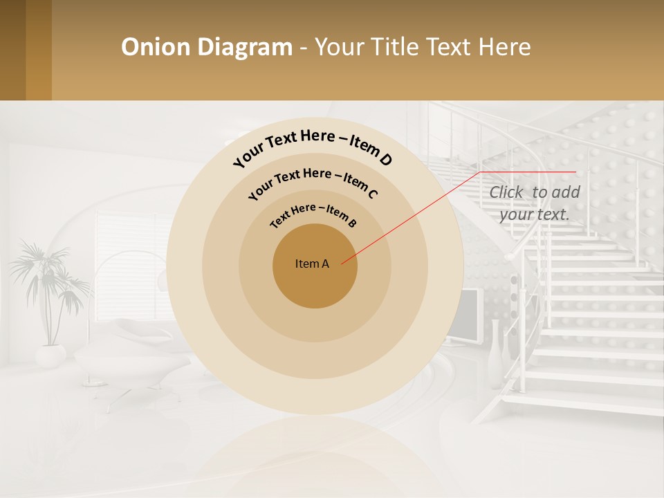 Interior Of A Two-Storey House PowerPoint Template