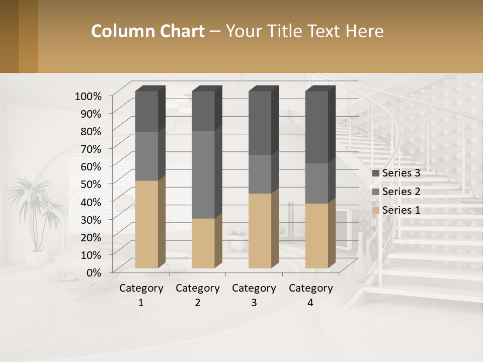Interior Of A Two-Storey House PowerPoint Template
