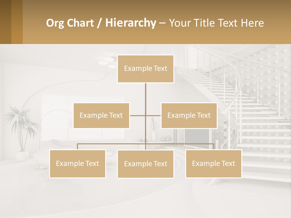 Interior Of A Two-Storey House PowerPoint Template