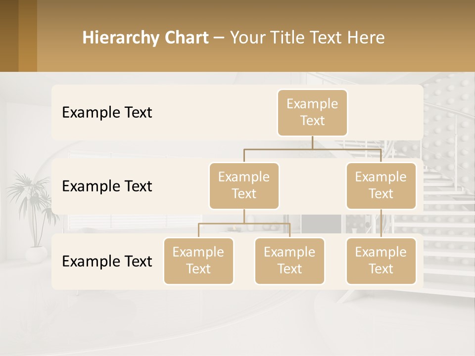 Interior Of A Two-Storey House PowerPoint Template