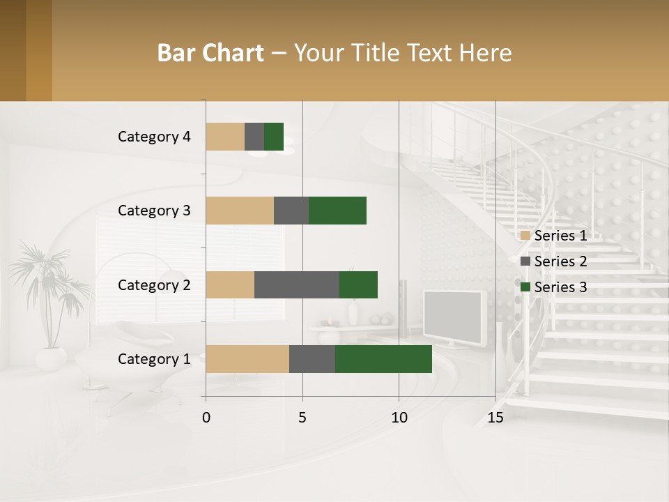 Interior Of A Two-Storey House PowerPoint Template