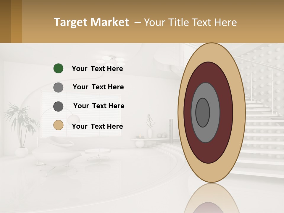 Interior Of A Two-Storey House PowerPoint Template