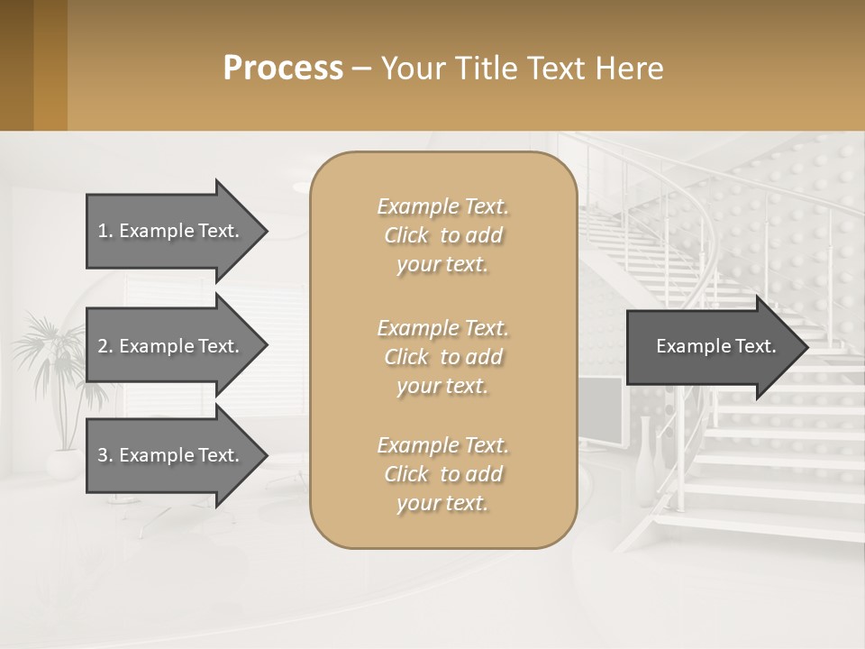 Interior Of A Two-Storey House PowerPoint Template