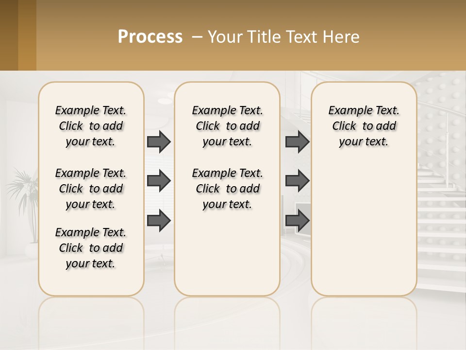 Interior Of A Two-Storey House PowerPoint Template