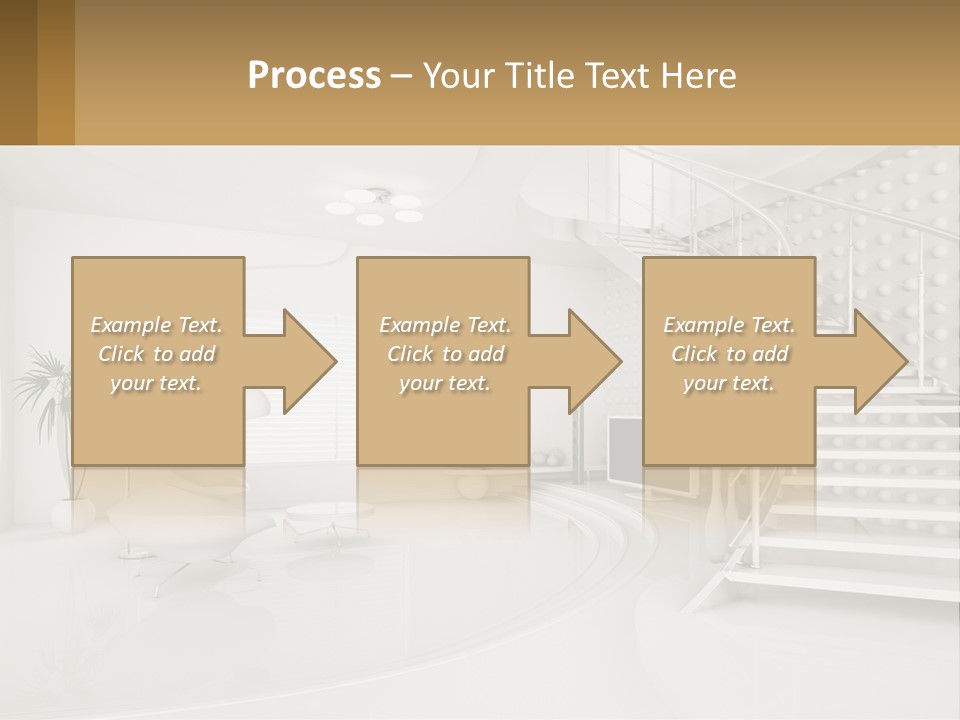 Interior Of A Two-Storey House PowerPoint Template