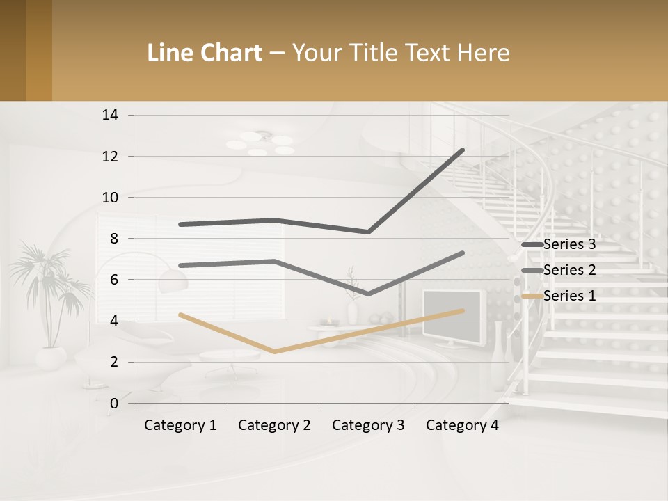 Interior Of A Two-Storey House PowerPoint Template