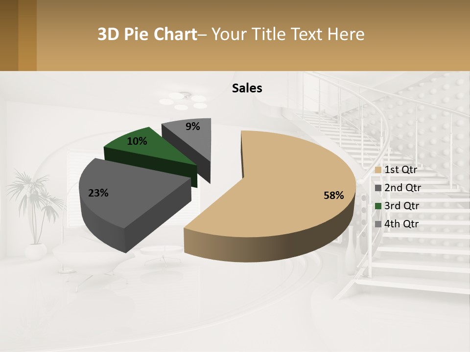 Interior Of A Two-Storey House PowerPoint Template