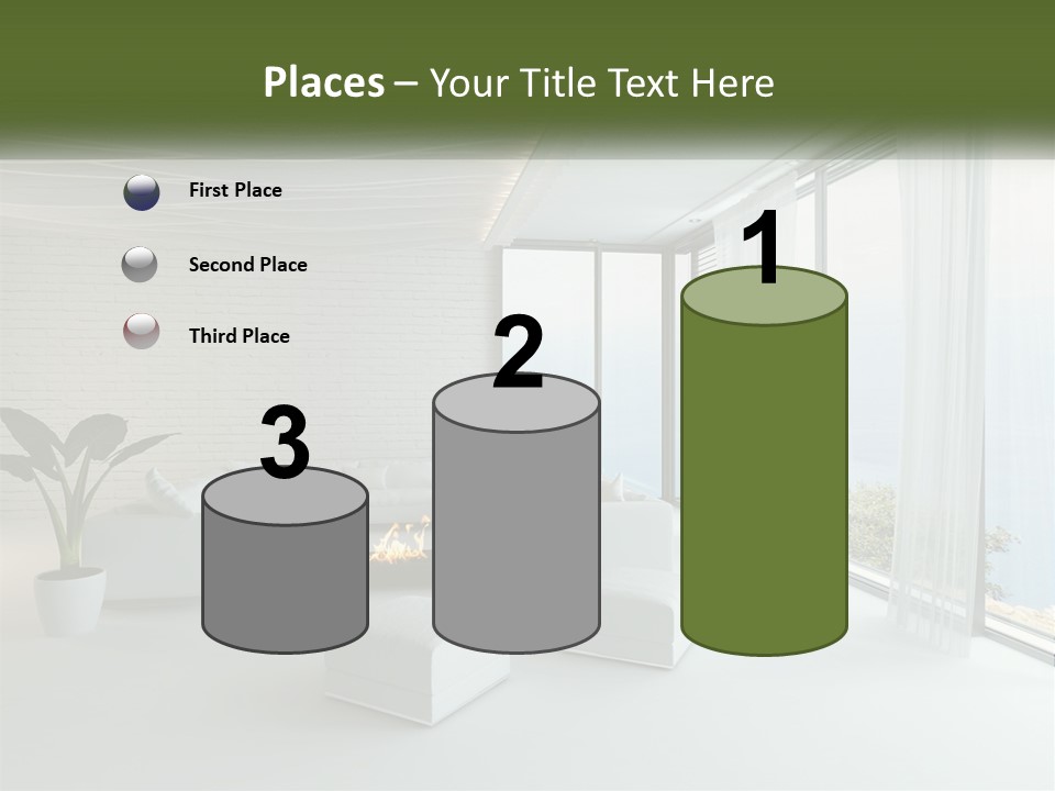 Room With Sea View PowerPoint Template