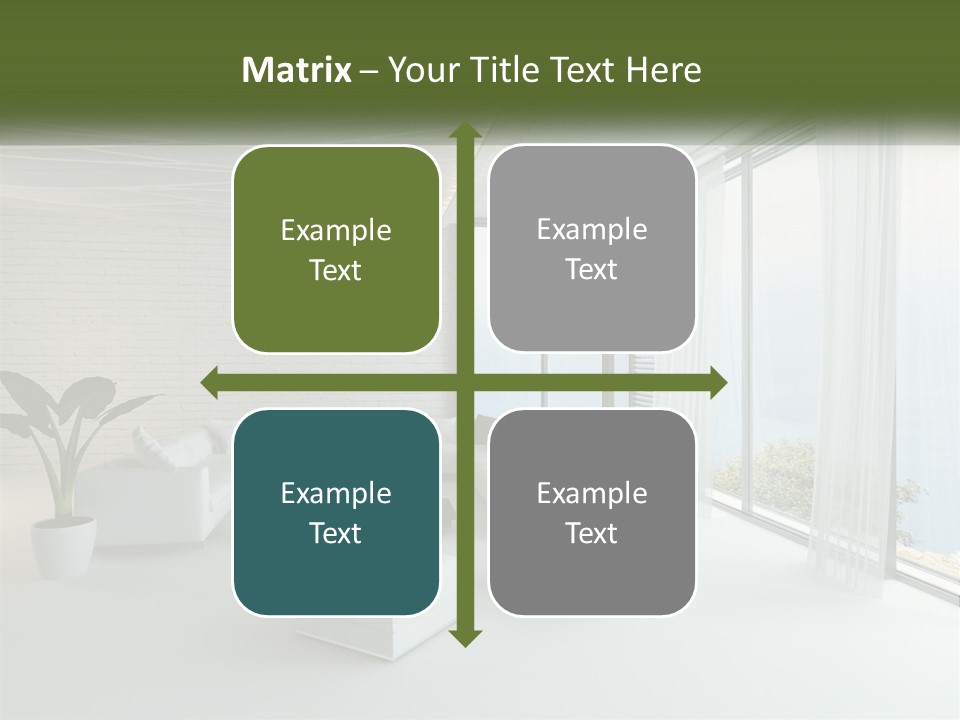 Room With Sea View PowerPoint Template