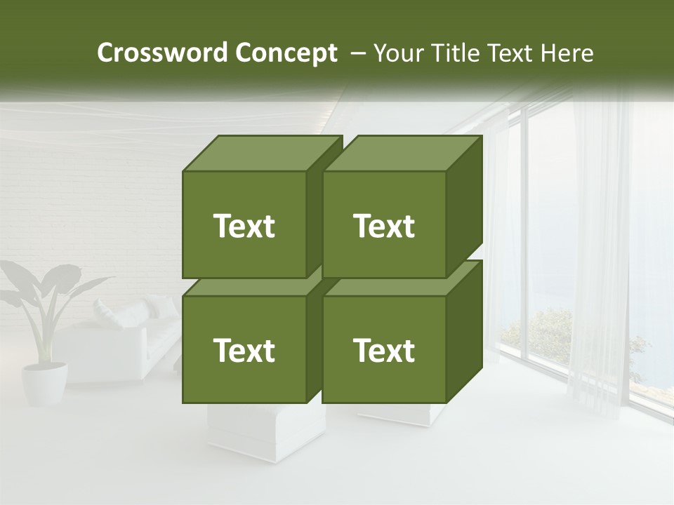 Room With Sea View PowerPoint Template