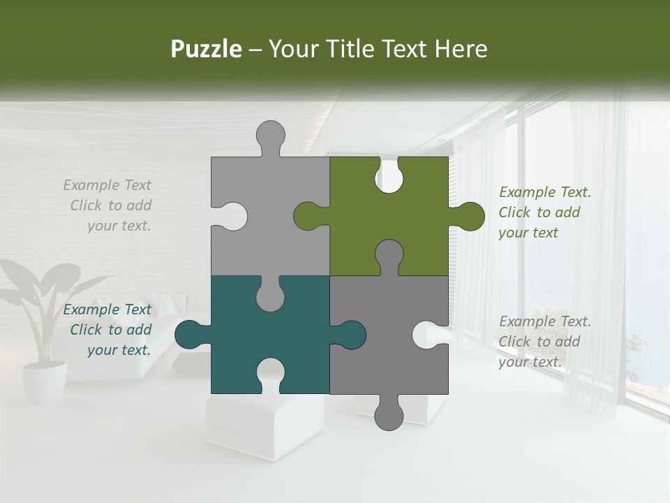 Room With Sea View PowerPoint Template