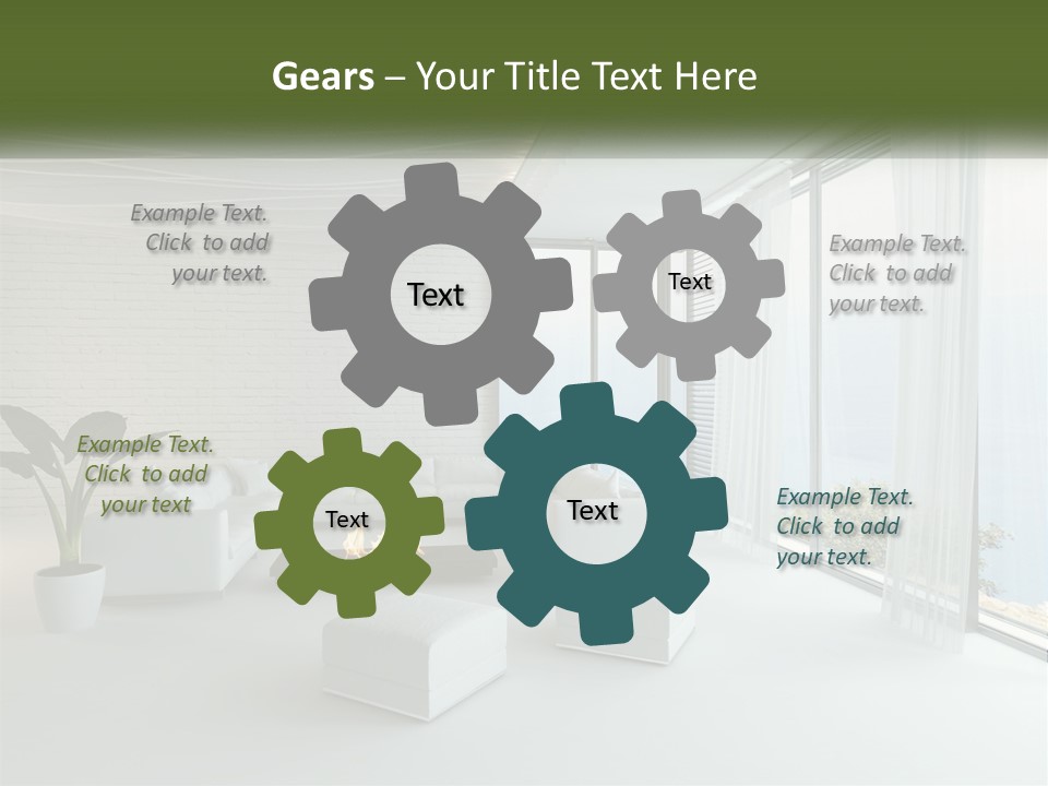 Room With Sea View PowerPoint Template