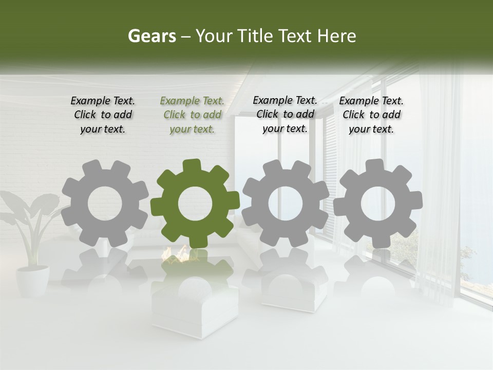 Room With Sea View PowerPoint Template