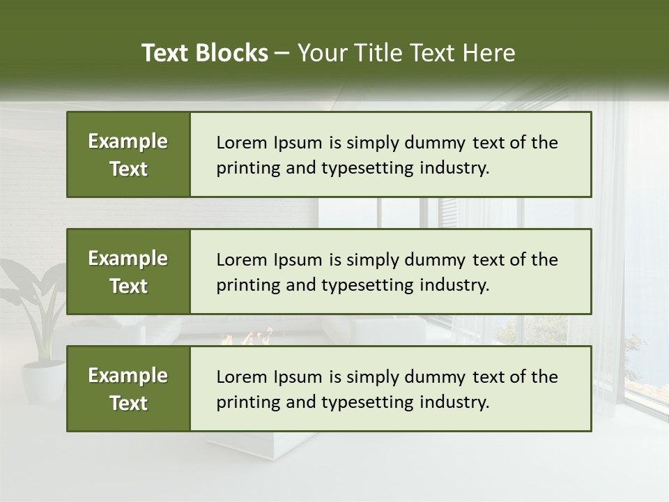 Room With Sea View PowerPoint Template