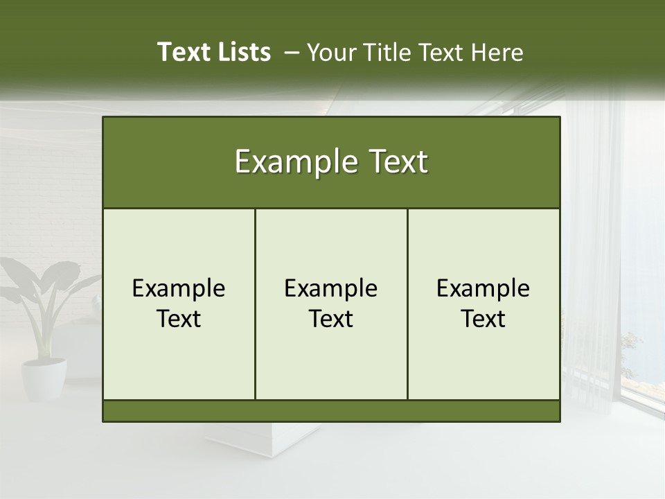 Room With Sea View PowerPoint Template