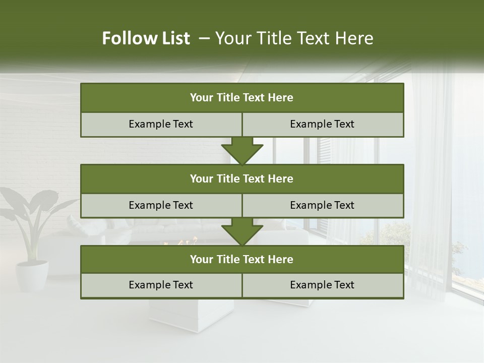Room With Sea View PowerPoint Template