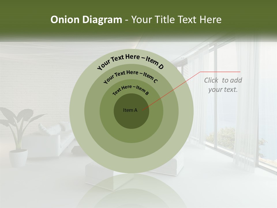 Room With Sea View PowerPoint Template