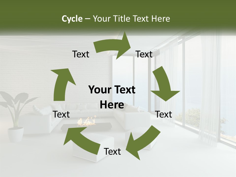 Room With Sea View PowerPoint Template