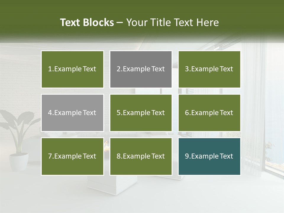 Room With Sea View PowerPoint Template