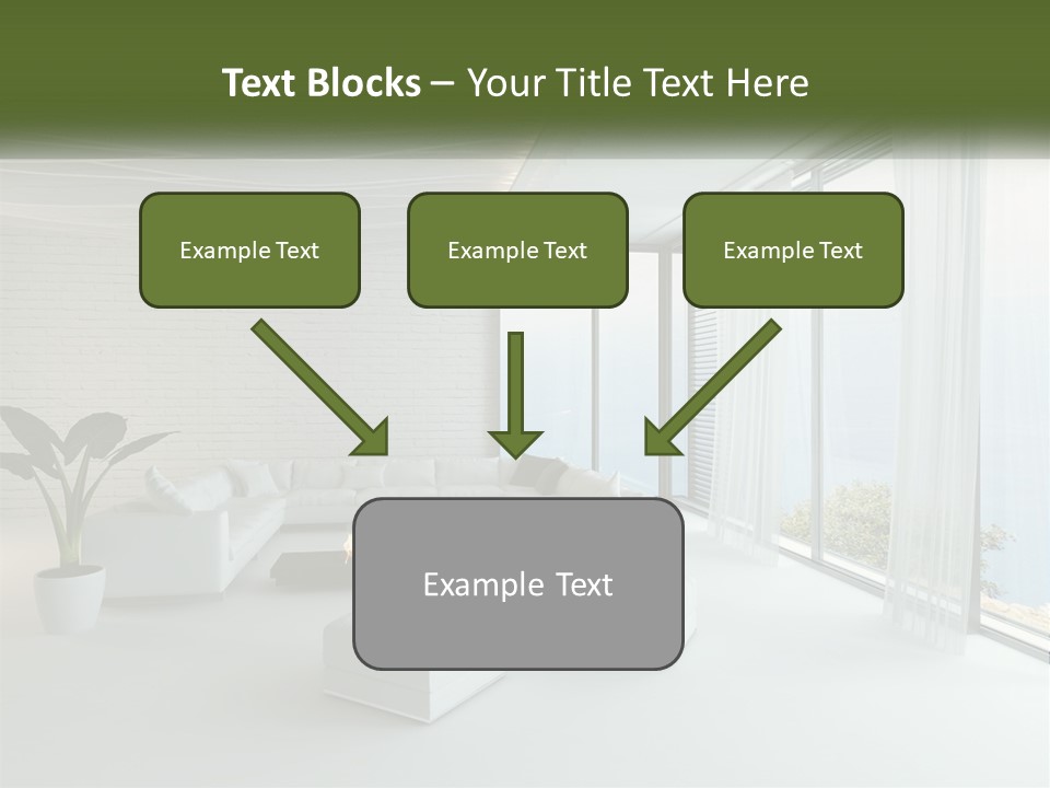 Room With Sea View PowerPoint Template