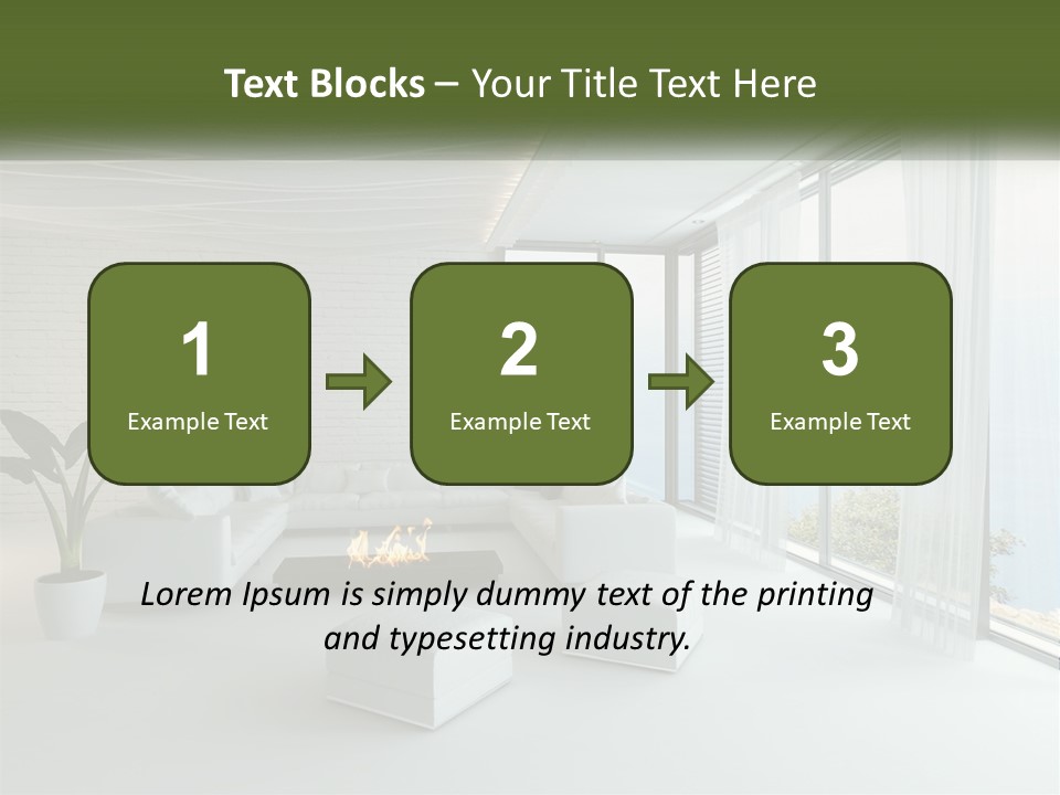 Room With Sea View PowerPoint Template