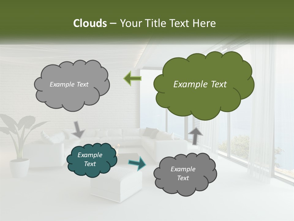 Room With Sea View PowerPoint Template