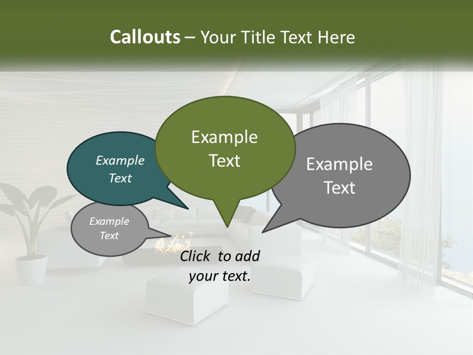 Room With Sea View PowerPoint Template