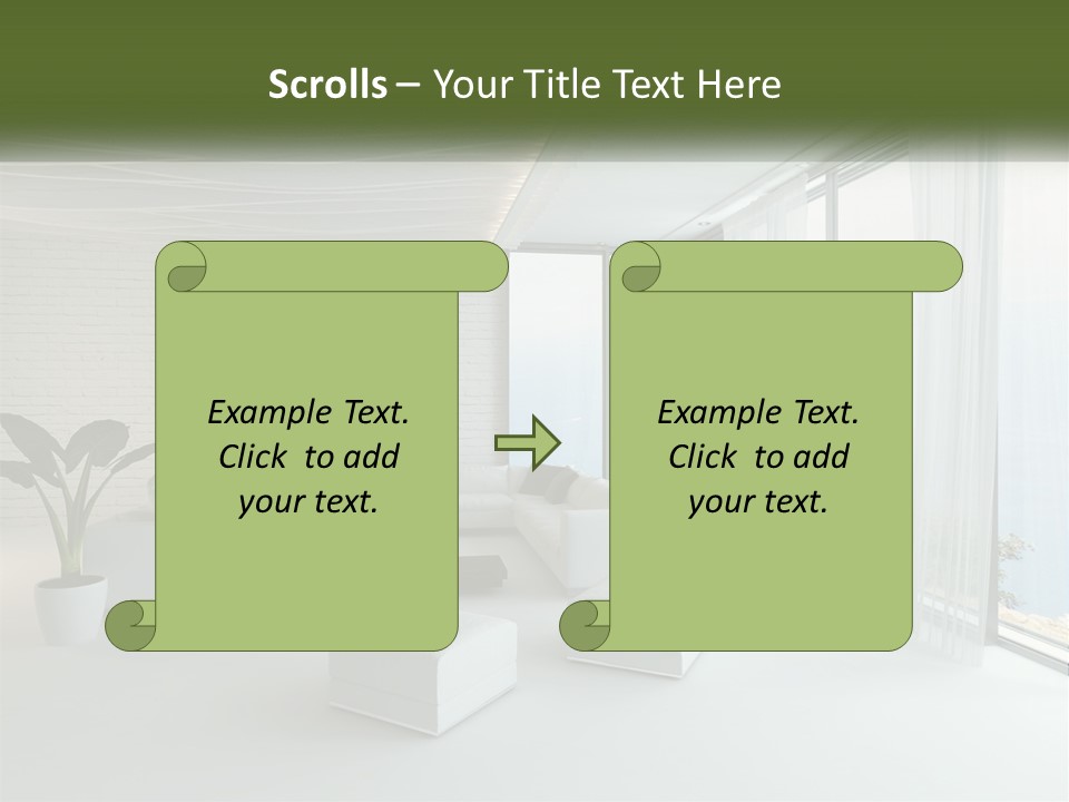 Room With Sea View PowerPoint Template