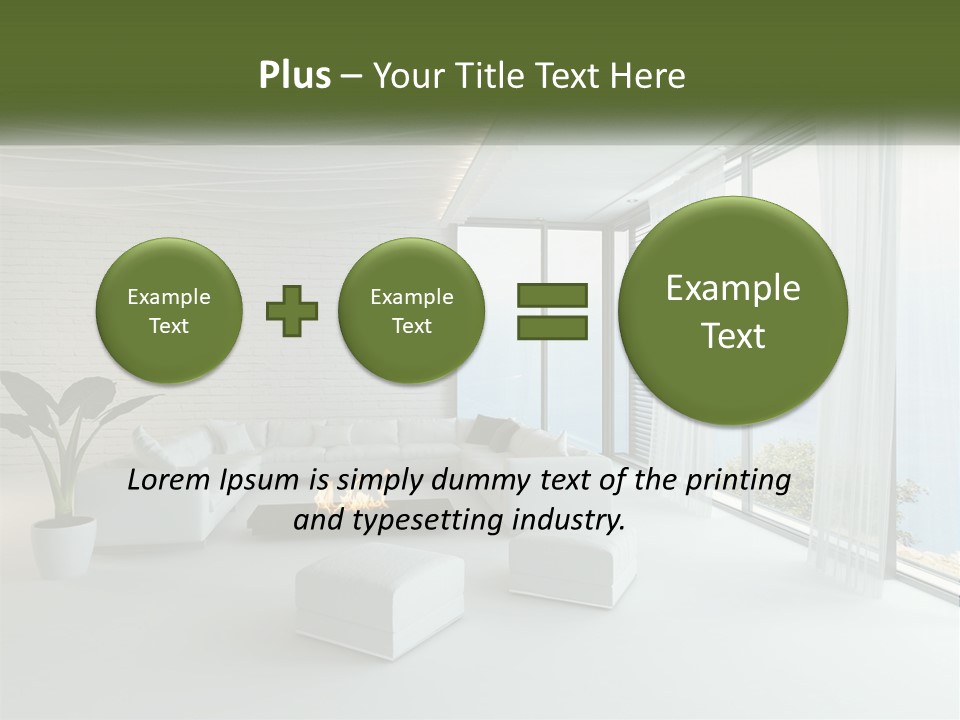 Room With Sea View PowerPoint Template