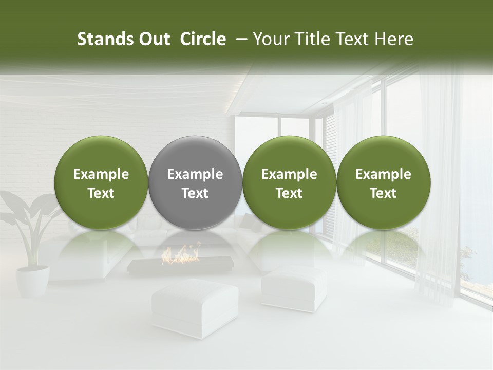 Room With Sea View PowerPoint Template