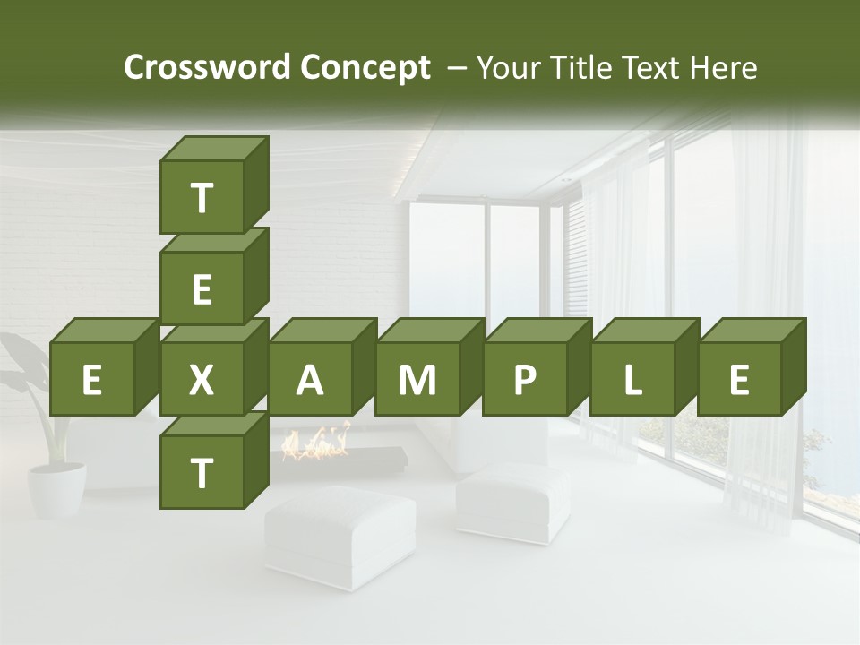 Room With Sea View PowerPoint Template