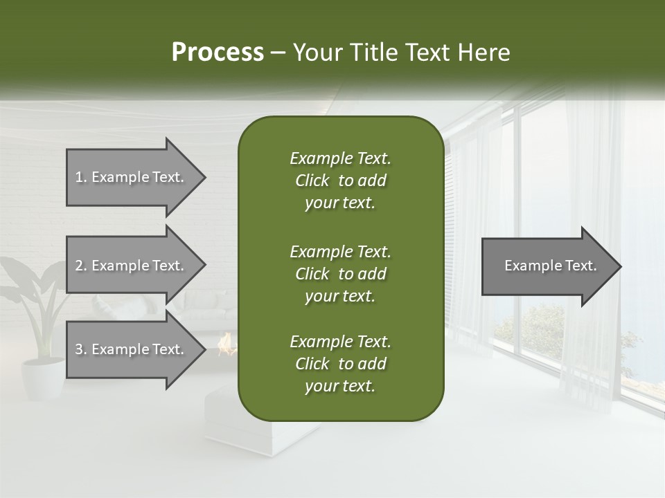Room With Sea View PowerPoint Template