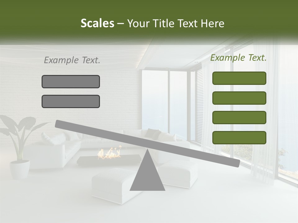 Room With Sea View PowerPoint Template