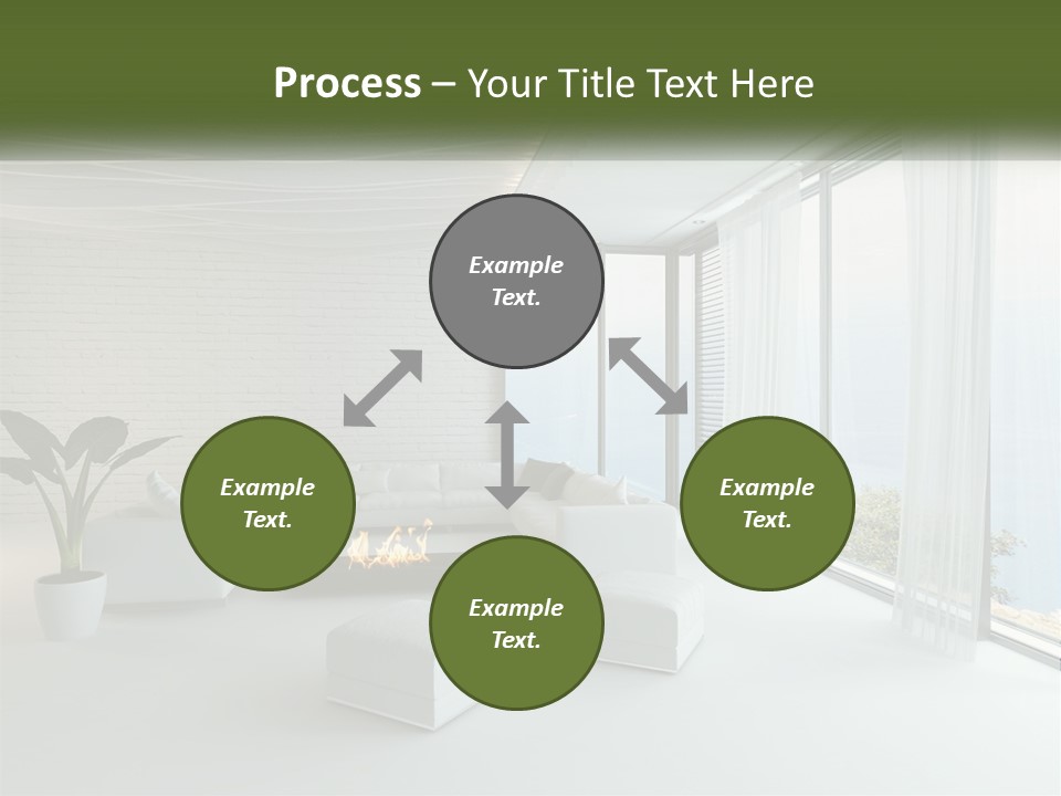 Room With Sea View PowerPoint Template