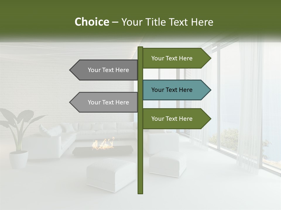 Room With Sea View PowerPoint Template