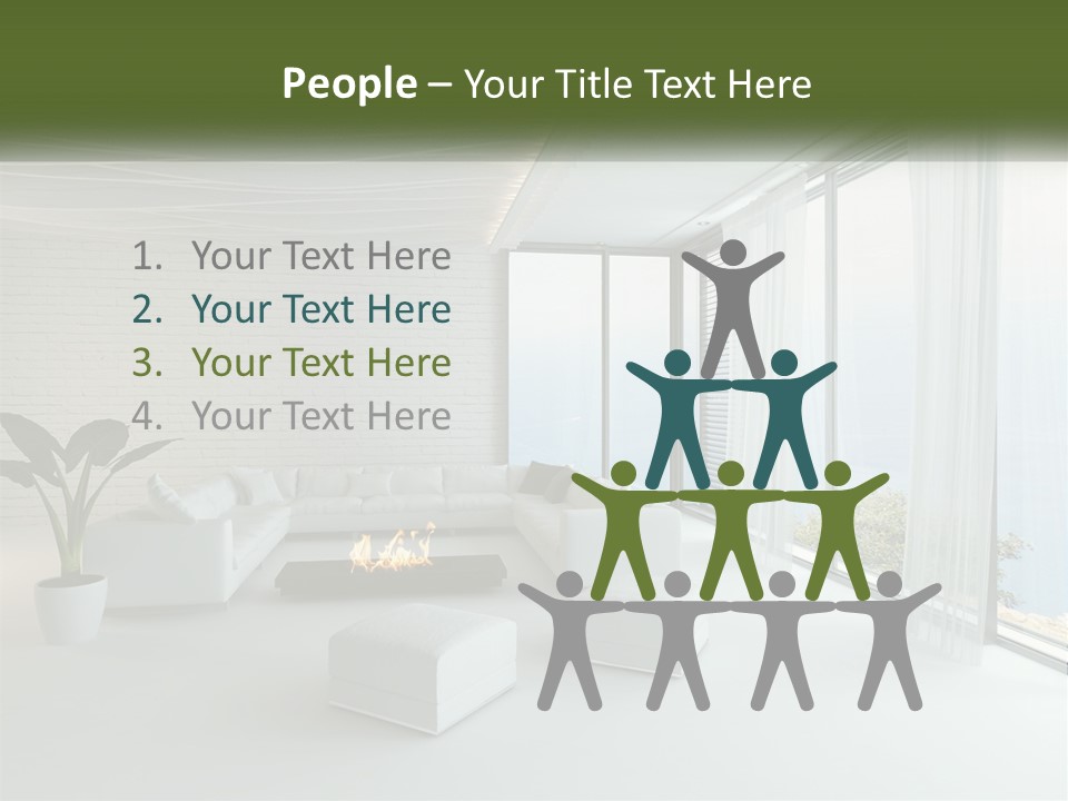 Room With Sea View PowerPoint Template