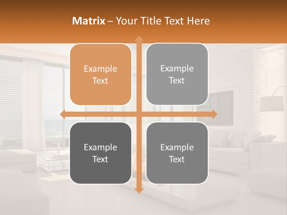 Interior Of The Hallway PowerPoint Template