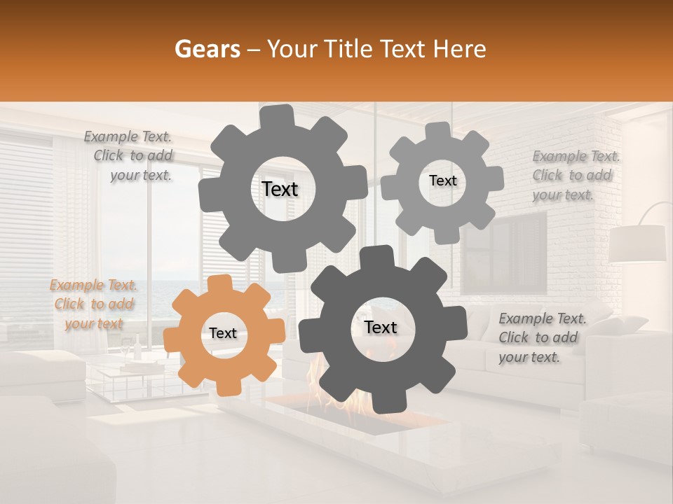 Interior Of The Hallway PowerPoint Template