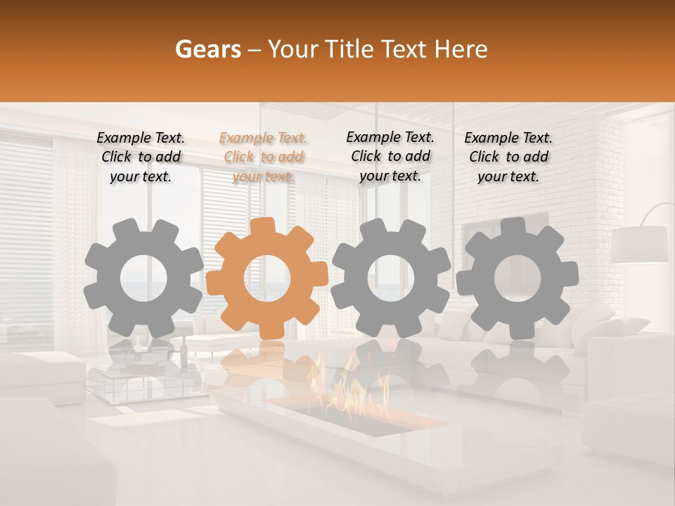 Interior Of The Hallway PowerPoint Template