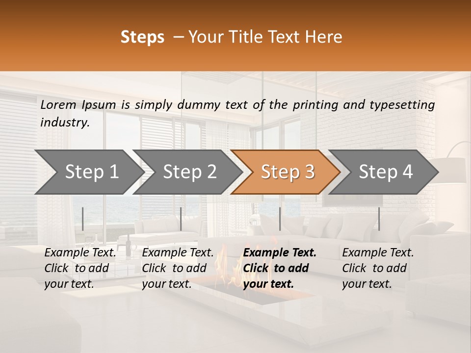 Interior Of The Hallway PowerPoint Template