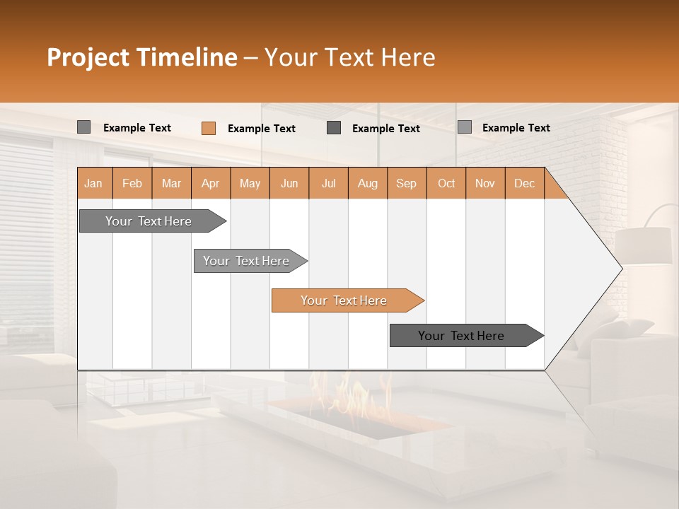 Interior Of The Hallway PowerPoint Template