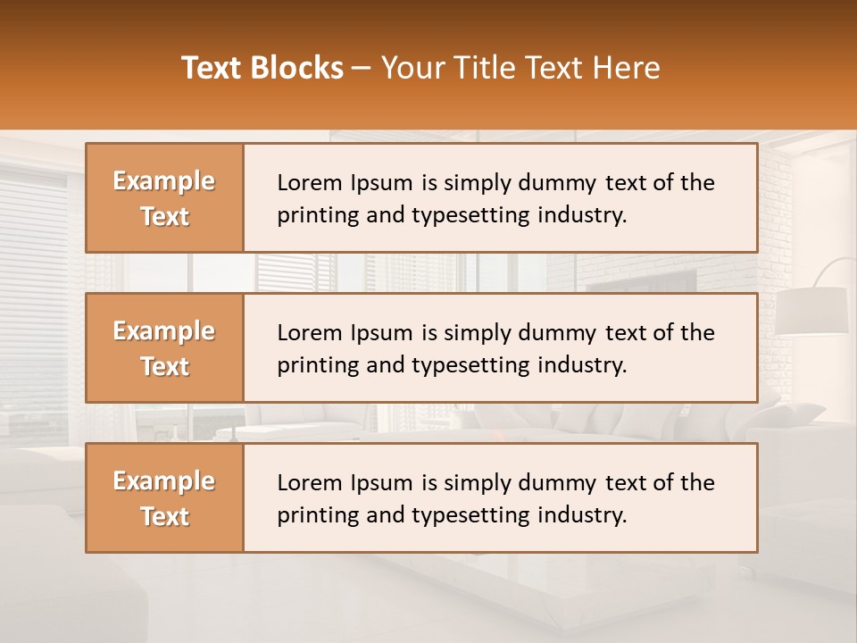 Interior Of The Hallway PowerPoint Template