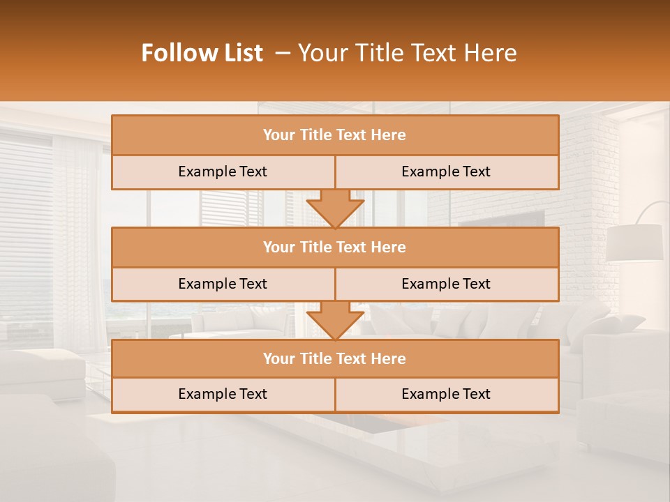 Interior Of The Hallway PowerPoint Template