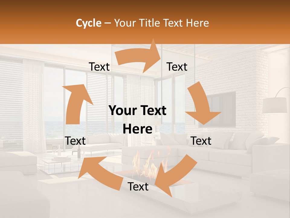 Interior Of The Hallway PowerPoint Template