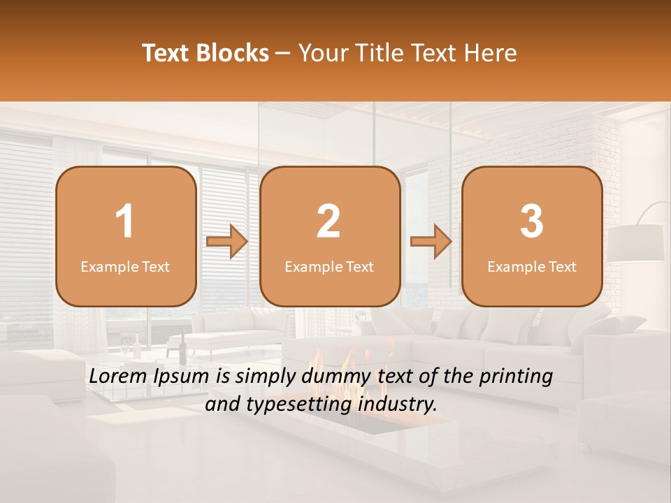 Interior Of The Hallway PowerPoint Template