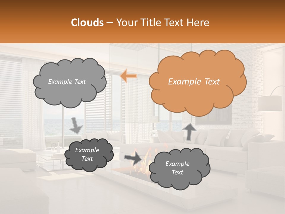 Interior Of The Hallway PowerPoint Template