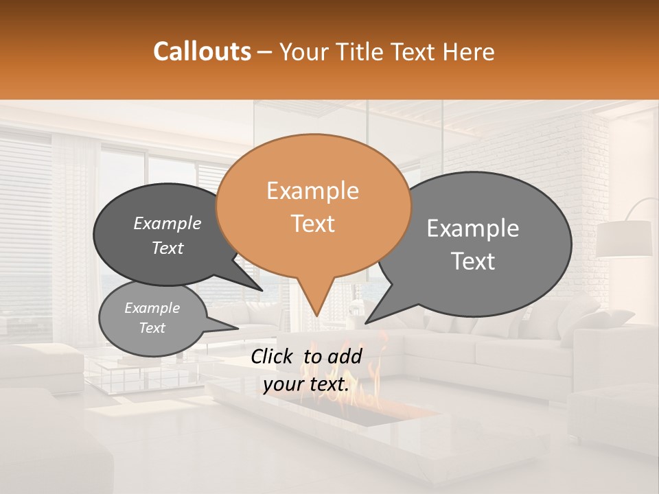 Interior Of The Hallway PowerPoint Template